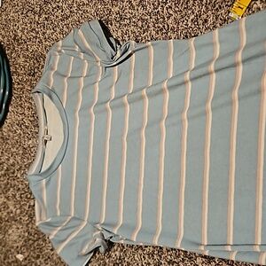 Women's size S. Charlotte Russe. Light blue dress with pink and white stripes.
